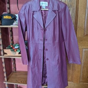 Chadwick's Purple Leather Jacket